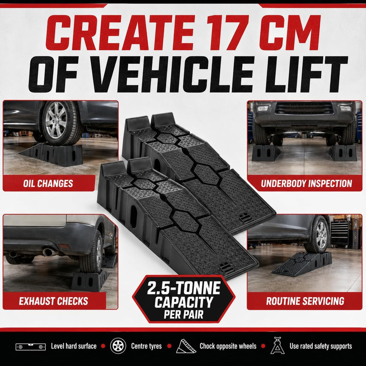 2.5-tonne low-profile car service ramp pair – gallery view 9