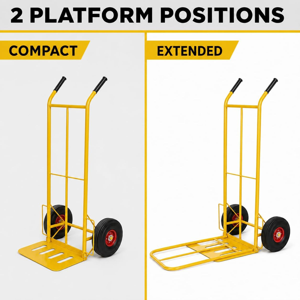 TAZEET orange 200 kg hand truck trolley — gallery view 2