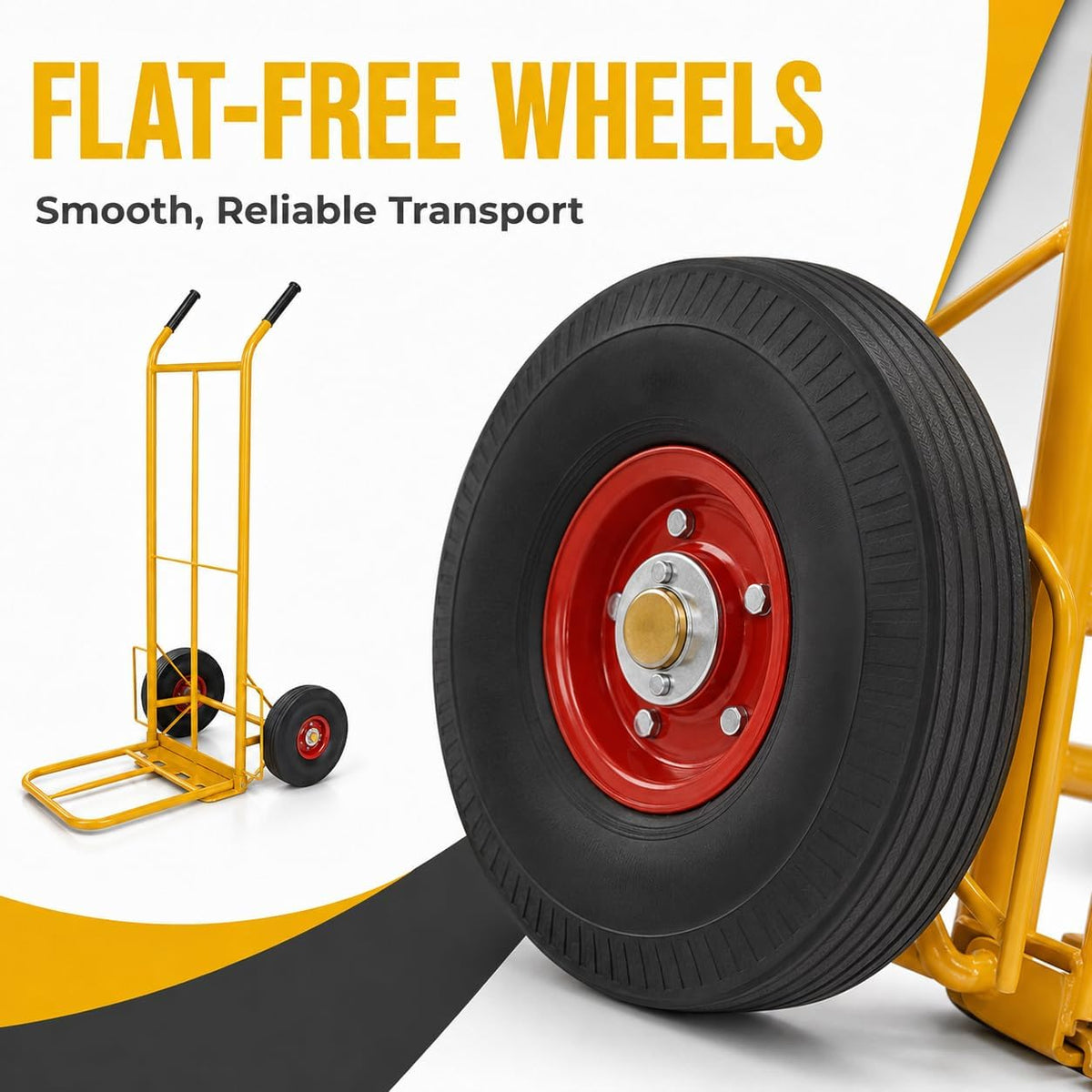 TAZEET orange 200 kg hand truck trolley — gallery view 6