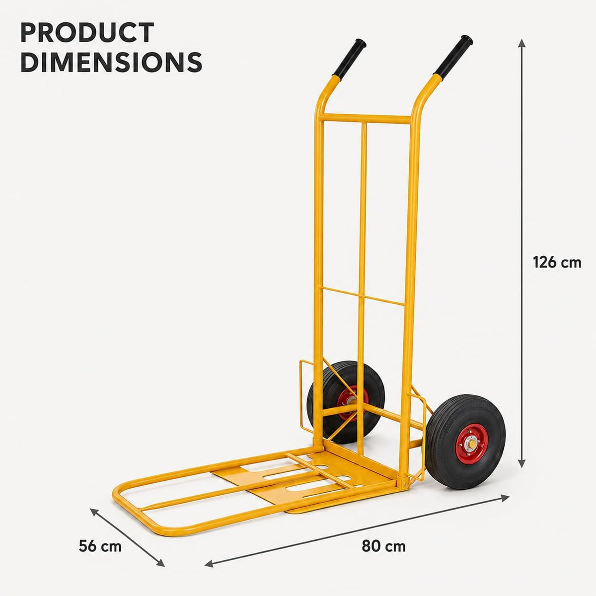TAZEET orange 200 kg hand truck trolley — gallery view 7