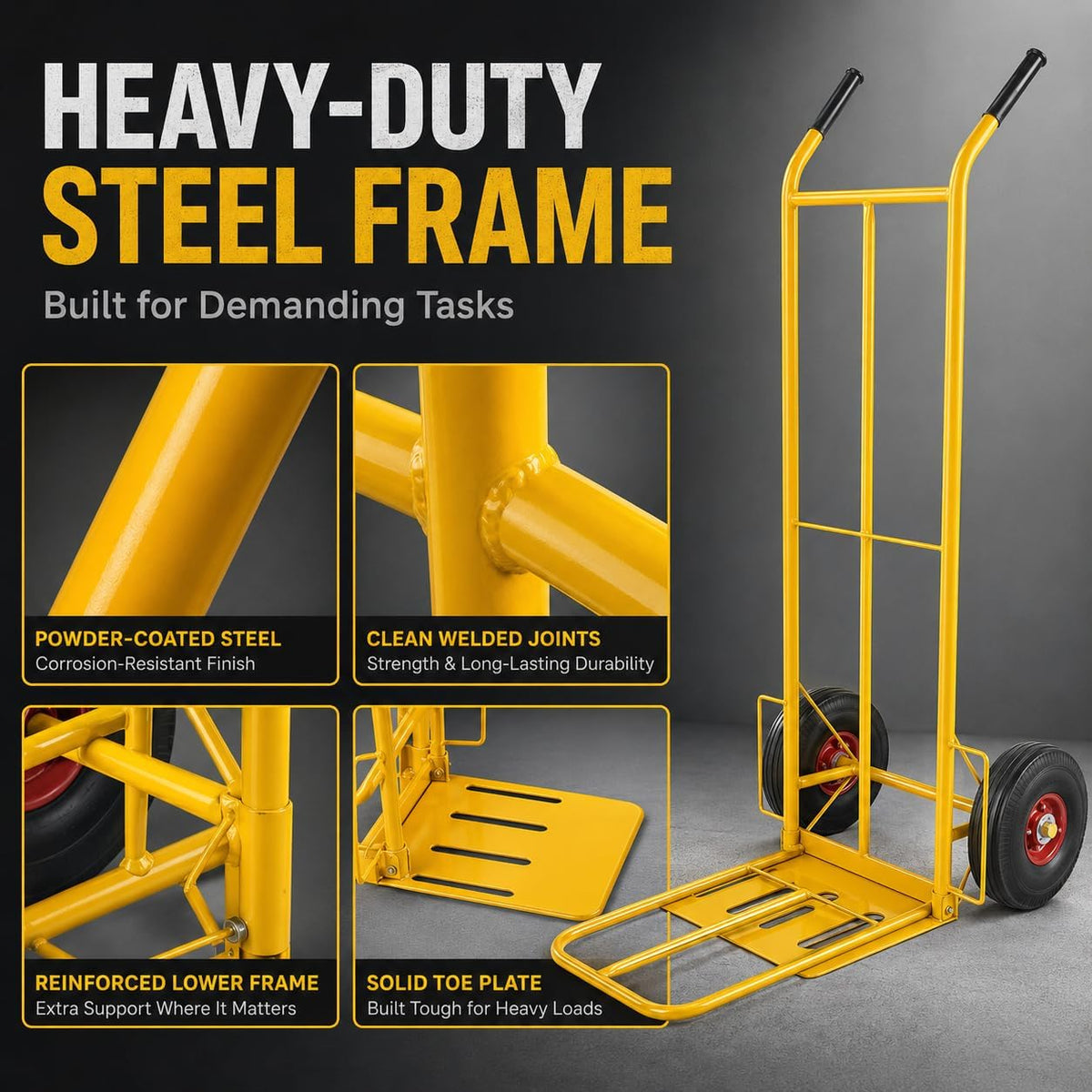 TAZEET orange 200 kg hand truck trolley — gallery view 9