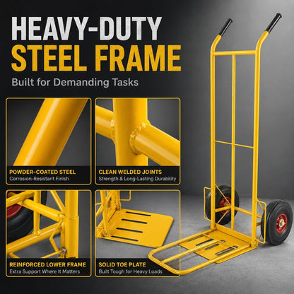 TAZEET orange 200 kg hand truck trolley — gallery view 9