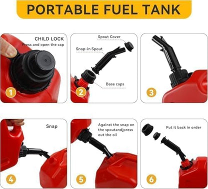 TAZEET 20 litre portable fuel container with mounting bracket — gallery view 6