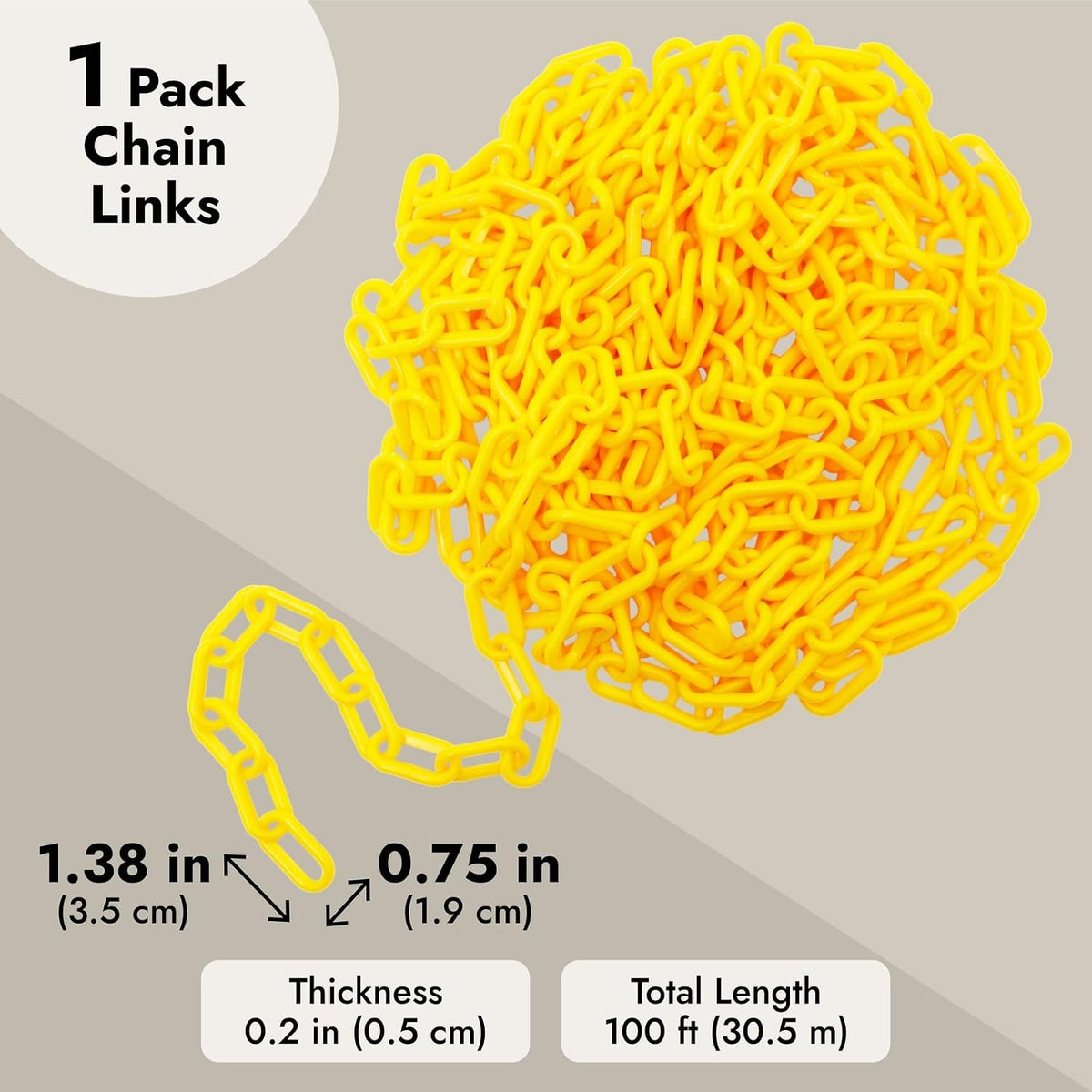 TAZEET plastic safety barrier chain — gallery view 4
