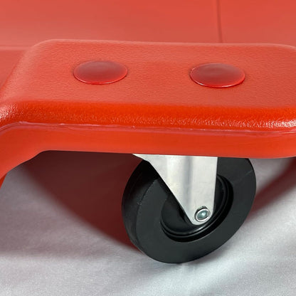 TAZEET red 40-inch mechanic creeper board with padded headrest — gallery view 6
