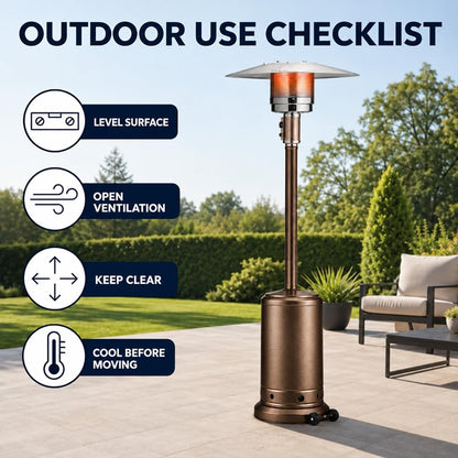 Bronze 87-inch gas patio heater – gallery view 9