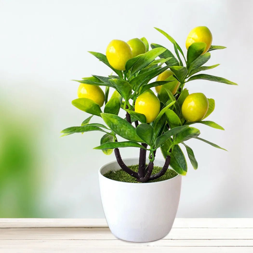 Tazeet Artificial Home Decor Lemon Tree - Tazeet.com