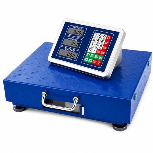 TAZEET stainless steel Bluetooth platform weighing scale — main product view