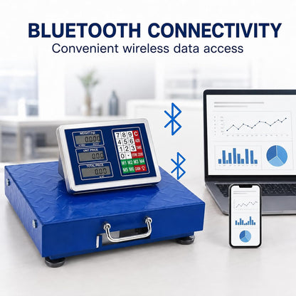 TAZEET stainless steel Bluetooth platform weighing scale — gallery view 3