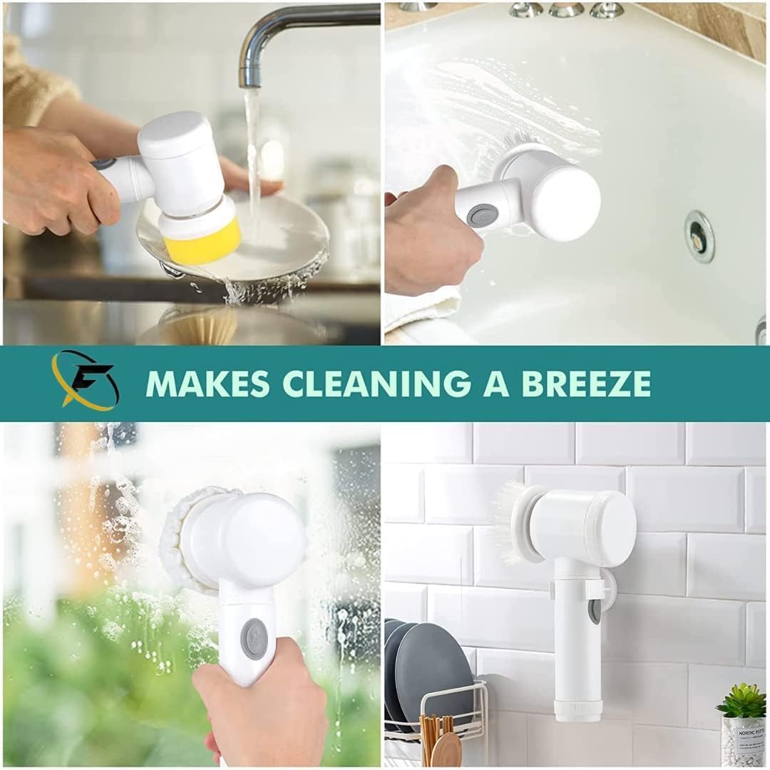 Tazeet Cleaning Electric Brush (5 - in - 1) - Tazeet.com