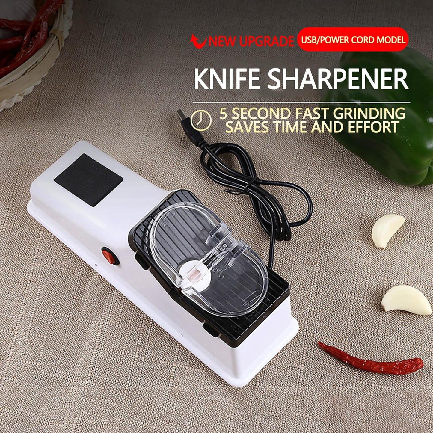 Tazeet Electric Rechargeable Knife, sizer and blades Sharpener - Tazeet.com