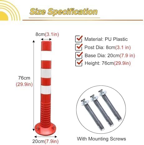 TAZEET delineator posts for commercial traffic management