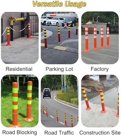 TAZEET 10-pack safety delineator bollards