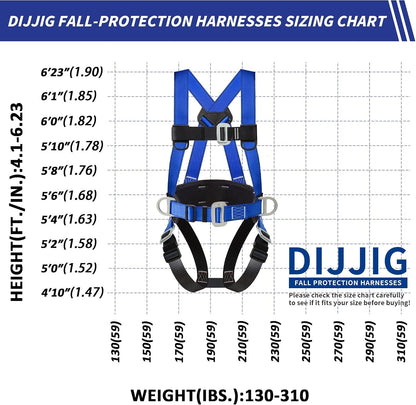 Blue full-body safety harness – gallery view 2