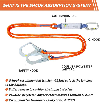 Orange full-body safety harness – gallery view 7