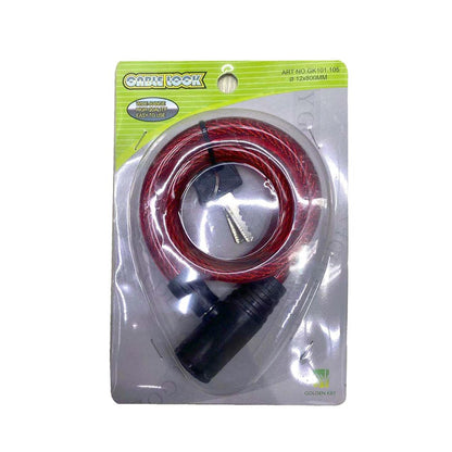 TAZEET GK101.105 black keyed bicycle cable lock – image 2