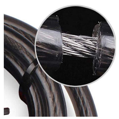 TAZEET GK101.105 black keyed bicycle cable lock – image 2