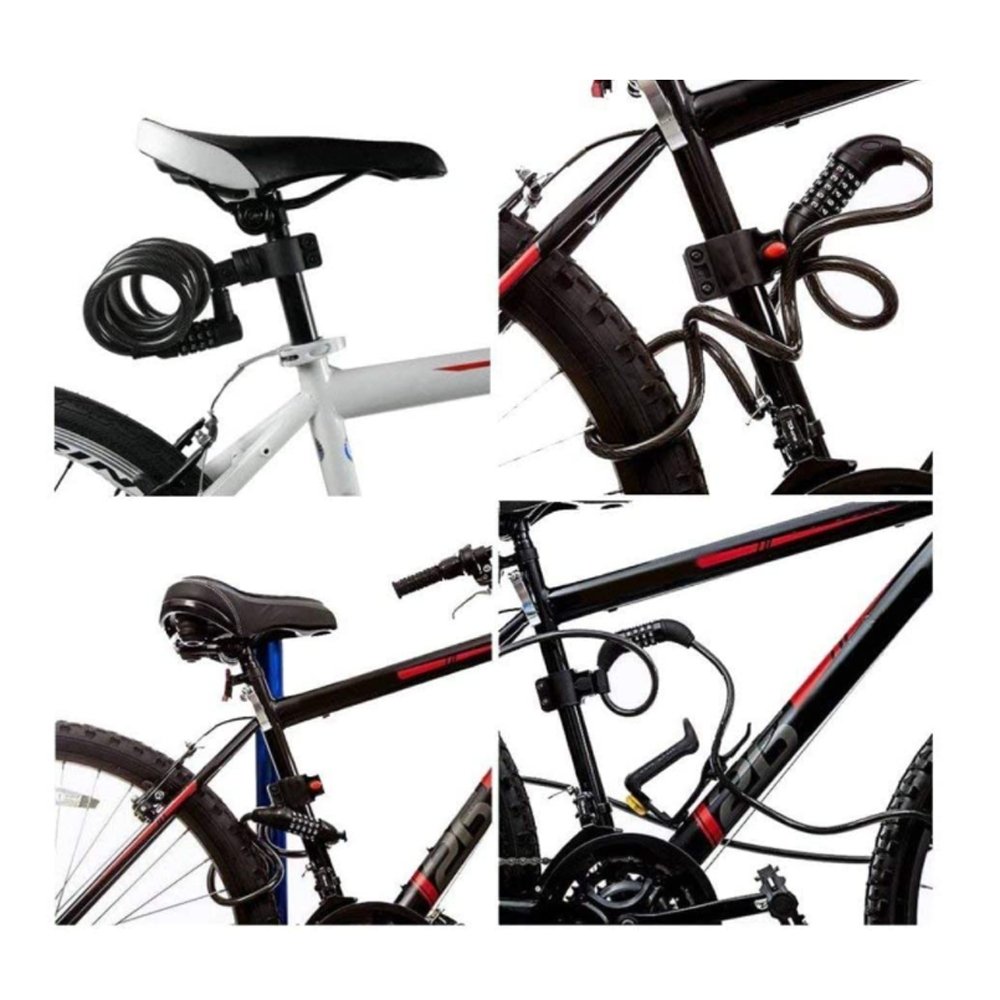 TAZEET GK101.105 black keyed bicycle cable lock – image 3