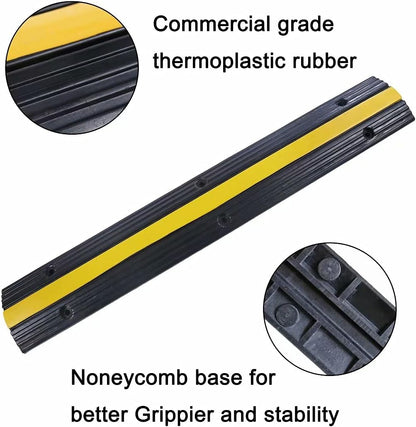 TAZEET heavy-duty rubber cable protector ramp — gallery view 3