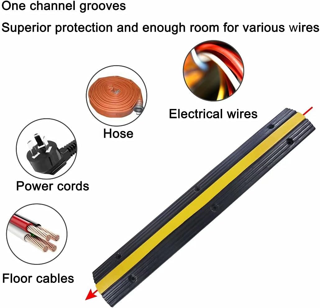 TAZEET heavy-duty rubber cable protector ramp — gallery view 4