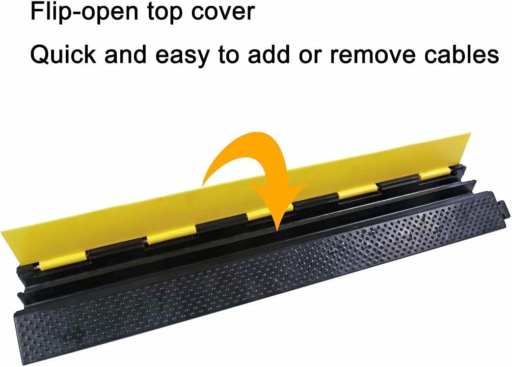 TAZEET heavy-duty rubber cable protector ramp — gallery view 10