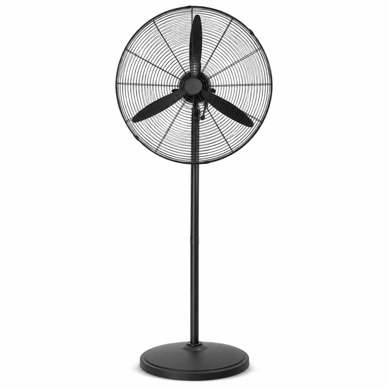 TAZEET industrial pedestal fan with metal stand and aluminum blades