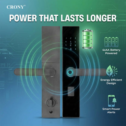 TAZEET MJ-18 Wi-Fi biometric smart door lock – image 5