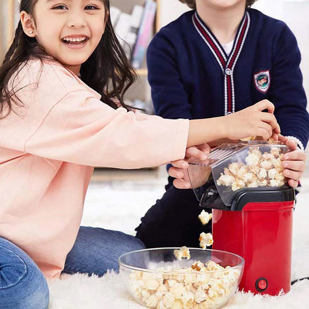 Tazeet Portable Popcorn Maker Machine - Lightweight, User - Friendly, and Oil - Free | Available Across UAE - Tazeet.com