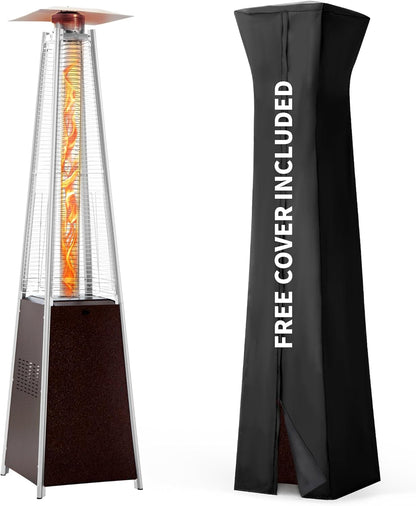 TAZEET pyramid propane patio heater with protective cover — gallery view 8