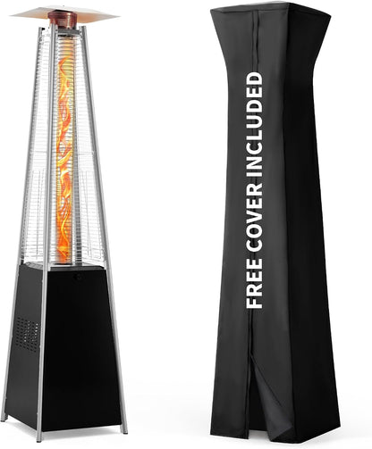 TAZEET pyramid propane patio heater with protective cover — gallery view 15