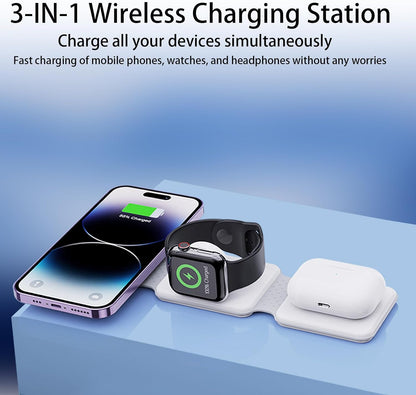 Tazeet Wireless Charger 3 - in - 1 - Tazeet.com