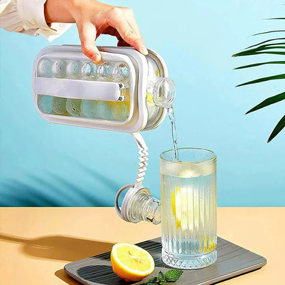 Two - in - One Ice Ball Maker and Water Bottle - Keep Your Drinks Cool and Refreshing - Tazeet.com