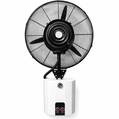 TAZEET wall-mounted misting fan with oscillating 3-speed design